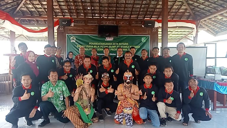 Tandatangani Akta Pendirian, Tujuh Desa di Kabupaten Semarang Bentuk BUMP