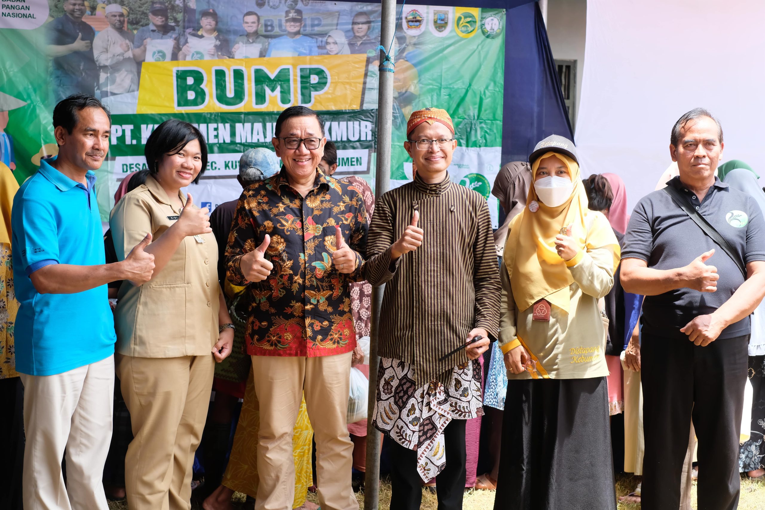 Bersama Distapang, BUMP PT. Kebumen Maju Makmur Gelar Gerakan Pangan Murah dan Peresmian Sekretariat