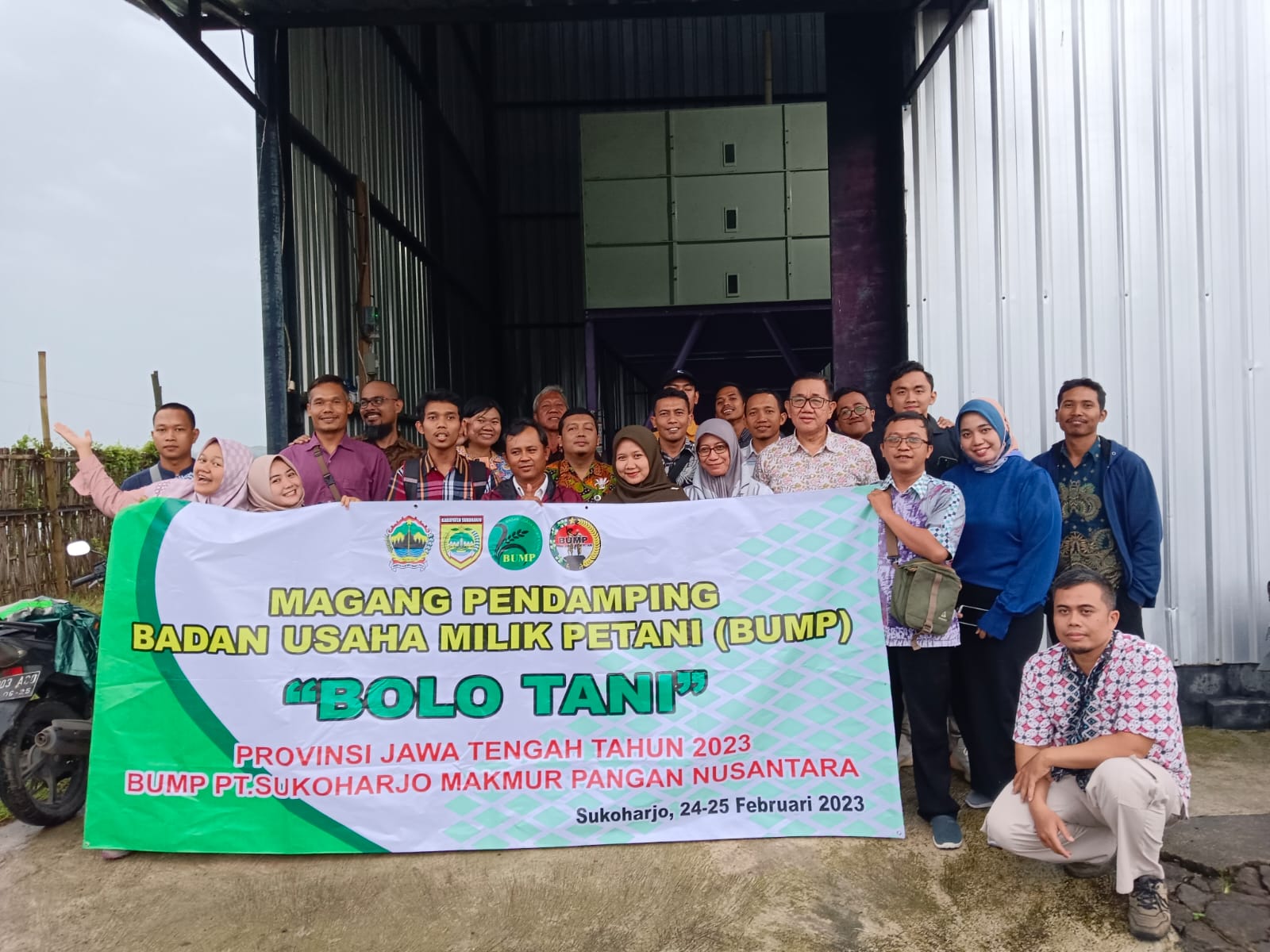Bolo Tani Ikuti Magang di BUMP PT. Sukoharjo Makmur Pangan Nusantara